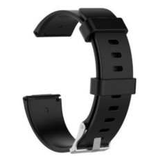 Bratara siliconica, compatibila cu Fitbit versa, negru - 650196 Bratara siliconica, compatibila cu Fitbit versa, negru - 650196
