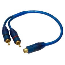 Cablu distribuitor 2xRCA mama-RCA tata, T111294 Cablu distribuitor 2xRCA mama-RCA tata, T111294