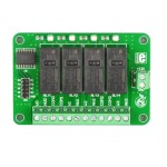 Placa de expansiune, terminal cu surub, MIKROELEKTRONIKA, RELAY4 BOARD, T105918 Placa de expansiune, terminal cu surub, MIKROELEKTRONIKA, RELAY4 BOARD, T105918