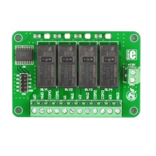 Placa de expansiune, terminal cu surub, MIKROELEKTRONIKA, RELAY4 BOARD, T105918