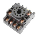 Soclu releu PF113A, MKS3, 11 pini, fixare pe sina DIN - 126951