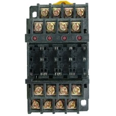 Soclu releu G6B4BND, 6 pini, pentru 4 relee, fixare pe sina DIN, 126958