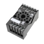 Soclu releu R11X, 11 pini, fixare pe sina DIN, Tele Haase - 655356