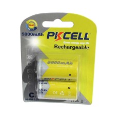 Acumulator R14, 5000mAh, NiMh, 2 bucati, PKCELL - 201330 Acumulator R14, 5000mAh, NiMh, 2 bucati, PKCELL - 201330