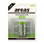 Set 2 Acumulatori R3, AAA, 600mAh, Arcas - 201361