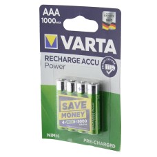 Set 4 acumulatori AAA, Ni-Mh, 1000mAh, Varta - 402839