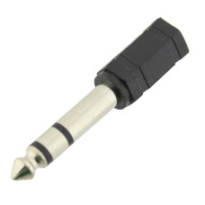 Adaptor jack tata 6,3 mm stereo, la jack mama 3,5 mm stereo, 126660