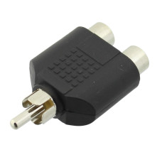 Adaptor RCA tata la 2 x RCA mama - 126704 Adaptor RCA tata la 2 x RCA mama - 126704