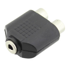 Adaptor jack 3,5mm stereo, mama la 2xRCA mama, L101639