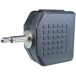 Adaptor jack tata 2,5 mm mono - 2 x jack mama 3,5 mm mono - 126631