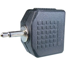 Adaptor jack tata 2,5 mm mono - 2 x jack mama 3,5 mm mono - 126631