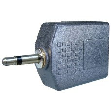 Adaptor jack tata 3,5 mm mono - 2 x jack mama 6,3 mm mono - 126634