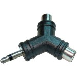 Adaptor jack tata 3,5 mm mono la 2 x RCA tata - 126636 Adaptor jack tata 3,5 mm mono la 2 x RCA tata - 126636