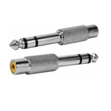 Adaptor jack tata 6,3mm stereo - RCA mama - 126640