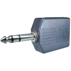 Adaptor jack tata 6,3 mm stereo - 2 x jack mama 6,3 stereo - 126648