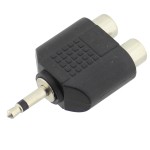 Adaptor jack tata 3,5 mm mono - 2 x RCA mama - 126656