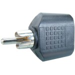 Adaptor RCA tata la 2 x jack mama 3,5 mm, mono, 126705