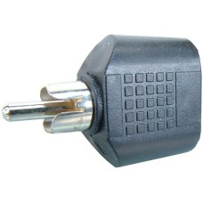 Adaptor RCA tata la 2 x jack mama 3,5 mm, mono, 126705
