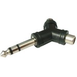 Adaptor jack tata 6,3mm stereo la 2 x RCA mama (Y) - 126722