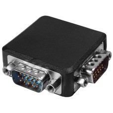 Adaptor VGA tata X 2 - VGA mama, la 90 de grade - 126892