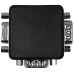 Adaptor VGA tata X 2 - VGA mama, la 90 de grade - 126892