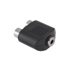 Adaptor jack 3,5mm stereo, mama - 2 x RCA mama - 401614 Adaptor jack 3,5mm stereo, mama - 2 x RCA mama - 401614