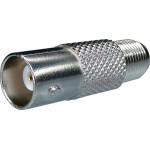 Adaptor BNC mama la F mama, metalic - 126861 Adaptor BNC mama la F mama, metalic - 126861