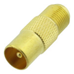 Adaptor F mama la TV tata, cupru aurit, L103001