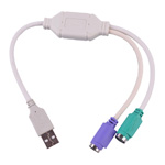 Adaptor USB - PS2, tastatura si mouse - 402044