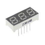 Afisaj cu LED, 10x23 mm, anod comun, albastru, 148780