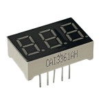 Afisaj cu LED, 3x8 segmente, 14x23 mm, catod comun, rosu, 148810 Afisaj cu LED, 3x8 segmente, 14x23 mm, catod comun, rosu, 148810