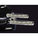 Lumini de zi, 5 leduri, set 2 buc, carcasa aluminiu - 200637 Lumini de zi, 5 leduri, set 2 buc, carcasa aluminiu - 200637