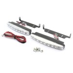 Lumini de zi auto, 2x8 LED, 155x17mm, URZ3329, Vipow - 400379