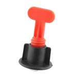 Set 50 tije nivelare si aliniere a placilor de gresie si faianta, cu cheie, 51 piese, 301219