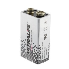 Baterie 9V, 6F22, U9VL-J-P, litiu, 1200mAh, Ultralife - 050045