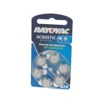 Set 6 baterii aparat auditiv, AC675, R1154, 1,45V, Rayovac - 050269