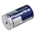 Baterie D, R20, alcalina, 1,5V, Powerline, Panasonic - 050308