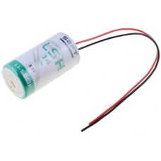 Baterie R14, C, LSH14, litiu, 3,6V, 5200mAh, cu fire, Saft - 050466