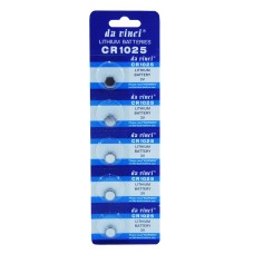 Baterie CR1025, 3V, alkalina, blister de 5 bucati - 113024