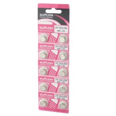 Baterie AG8, LR1120, LR55, alkalina, blister de 10 bucati, 123008