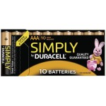 Set 10 baterii R3, AAA, Duracell Simply - 201438