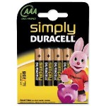 Set 4 baterii R3, AAA, Simply, Duracell - 201459