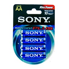 Set 4 baterii R6, AA, Stamina Plus, Sony - 201470