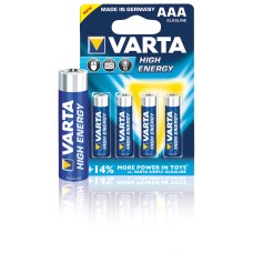 Set 4 baterii R3, AAA, High Energy, Varta - 201473