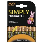 Set 8 baterii R3, AAA, Duracell Simply - 201477