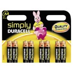 Set 8 baterii R6, AA, Duracell Simply - 201478