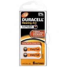 Baterie 13, zinc-aer, 1,4V, pentru aparate auditive, Duracell - 201483