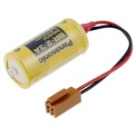 Baterie 2/3A, 2/3R23, litiu, 3V, 1200mAh, Panasonic, terminal JAE - 050425