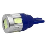 Bec auto, cu LED, 12V, T10, lumina alb-albastrui, 109934