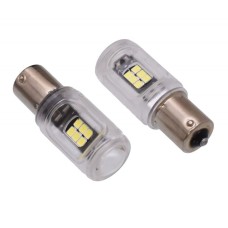 Set 2 becuri auto, cu LED, BA15S, pentru semnalizare, 12V, 5W, 196818 Set 2 becuri auto, cu LED, BA15S, pentru semnalizare, 12V, 5W, 196818
